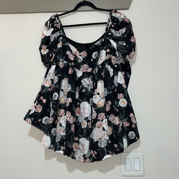 BuddyLove Stassie Puff Sleeve Babydoll Dress in Sleeping Garden SZ S NWT - Picture 3 of 6